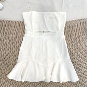 White Fox Mini Dress White